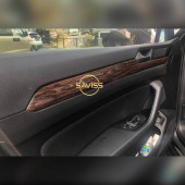 Passat B8 Parlak Siyah Konsol & Koyu Meşe Trim Maun Kaplama Full Set (Dark Oak) - 3