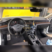 Passat B8 Parlak Siyah Konsol & Koyu Meşe Trim Maun Kaplama Full Set (Dark Oak) - 6