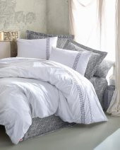Cotton Box Majestic Çift Kişilik Nevresim Takımı - Paola Gri thumbnail 1