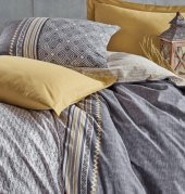 Cotton Box Toprak Tek Kişilik Nevresim Takımı Nedra Bej thumbnail 2