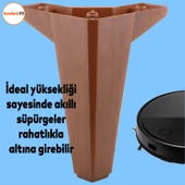 Sedir 12'li Set Mobilya Tv Ünitesi Çekyat Koltuk Kanepe Destek Ayağı 15 Cm Kahverengi Baza Ayakları - 2