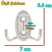 Palmira Duvar Vestiyer Askısı Metal Dolap Elbise Havlu Askılığı Beyaz Siyah Askı Askılık thumbnail 3