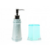ZBOSP-C275 SIVI SABUNLUKDİŞ FIRÇALIK 2 Lİ BANYO SETİDENİZ FENERİ VE BUZ MAVİ - 2