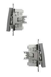 Schneider Asfora Antrasit Vavien+Vavien - Çerçeveli Komütatör Vavien thumbnail 3