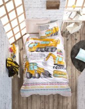 Cotton Box Junior Tek Kişilik Nevresim Takımı Track Turkuaz - 1