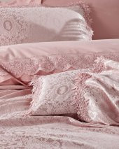 Cotton Box Chi Chi Çift Kişilik Pikeli Nevresim Takımı Elegance Pudra - 2