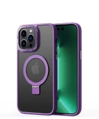 Apple iPhone 14 Pro Kılıf Magsafe Wireless Şarj Özellikli Standlı Zore Ting Kılıf thumbnail 1