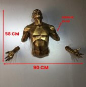 Modern Adam Duvar Dekoru Sculpture Angel Man Wall (GİGA DEV BOY) - 2