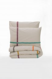 Cotton Box Puff Nakışlı Çift Kişilik Nevresim Takımı Insula Gül Kurusu - 4
