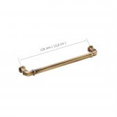 Doğanlar Gusto 128 mm Mobilya Kulp Olifka Antik Sarı - 2