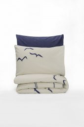 Cotton Box Maritime Tek Kişilik Nevresim Takımı Larum Lacivert thumbnail 3