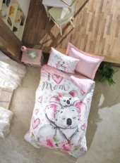 Cotton Box Junior Tek Kişilik Nevresim Takımı Koala Pembe - 2