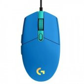 Logitech 910-005801 G102 LightSync Mavi 8000DPI 6 Tuş Optik RGB Blue Kablolu Gaming (Oyuncu) Mouse thumbnail 2