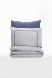 Cotton Box Çift Kişilik Nevresim Takımı Nitsa Lacivert - 3