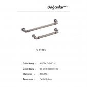 Doğanlar Gusto 192 mm Mobilya Kulp Olifka Antik Gümüş - 3