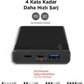 mojue by ttec PB07 10.000mAh PD 20W Taşınabilir Şarj Aleti / Powerbank-Siyah - 4