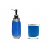 ZBOSP-C290 SIVI SABUNLUKDİŞ FIRÇALIK 2 Lİ BANYO SETİGRİ MAVİ - 4
