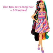 Orjinal Barbie Upuzun Muhteşem Saçlı Bebekler Ve Aksesuarları Siyah Saçlı Kalpli Barbie - 4