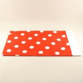 MASA ÖRTÜSÜ KIRMIZI ÜZERİ BEYAZ PUAN - 1