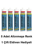 SOUDAL SİLİKONİZE MASTİK ALTINMEŞE 500 GR 5 ADET - 1