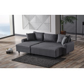 KAGU CORNER FLAVİA KÖŞE TAKIMI PUFLU KOYU GRİ - 5