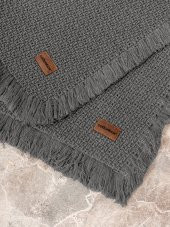 Cotton Box Bath Rug Set Antrasit 75x125 60x90 thumbnail 2