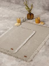 Cotton Box Bath Rug Set Bej 75x125 60x90 - 1