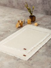 Cotton Box Bath Rug Set Krem 75x125 60x90 - 1