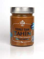 SAYGIN Yerli Kepekli Tam Susam Tahin 300 Gr Cam Kavanoz - 1