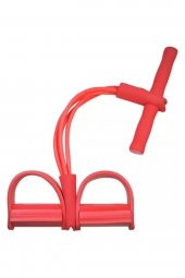 Body Trimmer Egzersiz Aleti El Ayak Egzersiz 4lü Direnç Lastiği Kırmızı Renk Karın Aleti - 1