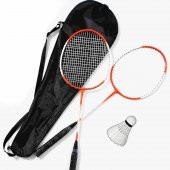 Çantalı PRO Badminton Seti 2 Adet Badminton Raketi 1 Adet Badminton Topu Pro Badminton Set - 1