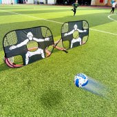 Slıpt Çok Fonksiyonlu 2si 1 arada Mini Futbol Eğitim Kalesi  Hem Açık Hem Kapalı Futbol Antreman Ka - 1