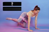 Siyah Loop Direnç Bandı Squat,Pilates,Fitness,Kalça Şekillendirme Ve Kas Güçlendirme  Direnç Bandı - 1