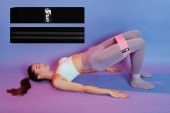 Siyah Loop Direnç Bandı Squat,Pilates,Fitness,Kalça Şekillendirme Ve Kas Güçlendirme  Direnç Bandı - 3