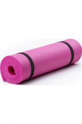 Pembe Yoga Minderi Ve Spor Matı 8 mm Taşıma Askılı - 2
