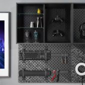 IKEA UPPSPEL Çok Amaçlı Pano - Siyah - 56x76 cm - 3