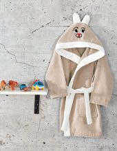 Komfort Home Kapşonlu %100 Pamuklu Çocuk Bornoz - 1