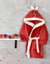 Komfort Home Kapşonlu %100 Pamuklu Çocuk Bornoz - 3