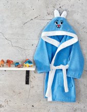 Komfort Home Kapşonlu %100 Pamuklu Çocuk Bornoz - 6