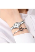 Küçük Kasa Metal Gümüş Kadın Kol Saati KKS00032 - 1