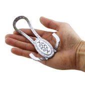 Palmira Portmanto Vestiyer Duvar Askısı Metal Dolap Elbise Askılığı Krom Beyaz Desenli thumbnail 5