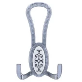 Palmira Portmanto Vestiyer Duvar Askısı Metal Dolap Elbise Askılığı Krom Beyaz Desenli thumbnail 6