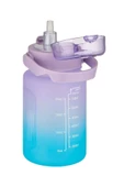Vagonlide 1000 ml Taşıma Askılı Gradyan Mor Spor Matara - Pipetli ve Geniş Ağızlı - 2