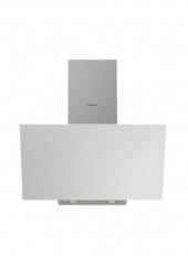 Silverline 3481 Duvar Tipi  Beyaz Cam Davlumbaz - 1