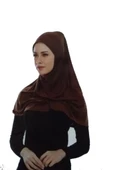 Bayanlar İçin Pratik Namaz Başörtüsü Namaz Örtüsü Penye Kumaş - 1