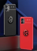 Galaxy A04E Kılıf Zore Ravel Yüzüklü Silikon Kılıf - 12