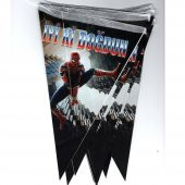 Spiderman (Örümcek Adam) Temalı Üçgen Flama Bayrak Süs - 2