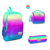 Coral High Kids Renk Geçişli Dört Bölmeli Okul Sırt Çanta Seti 3 ''lü 23710 - 1