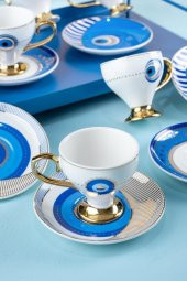 Acar Goldfinch 6 Kişilik Kahve Fincanı Takımı - 90 ml KAI-21-0172 - 1
