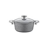Oms Collection 18X10 cm Granit Derin Tencere Gri - 1